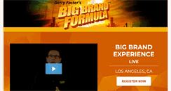 Desktop Screenshot of gerryfosterbranding.com